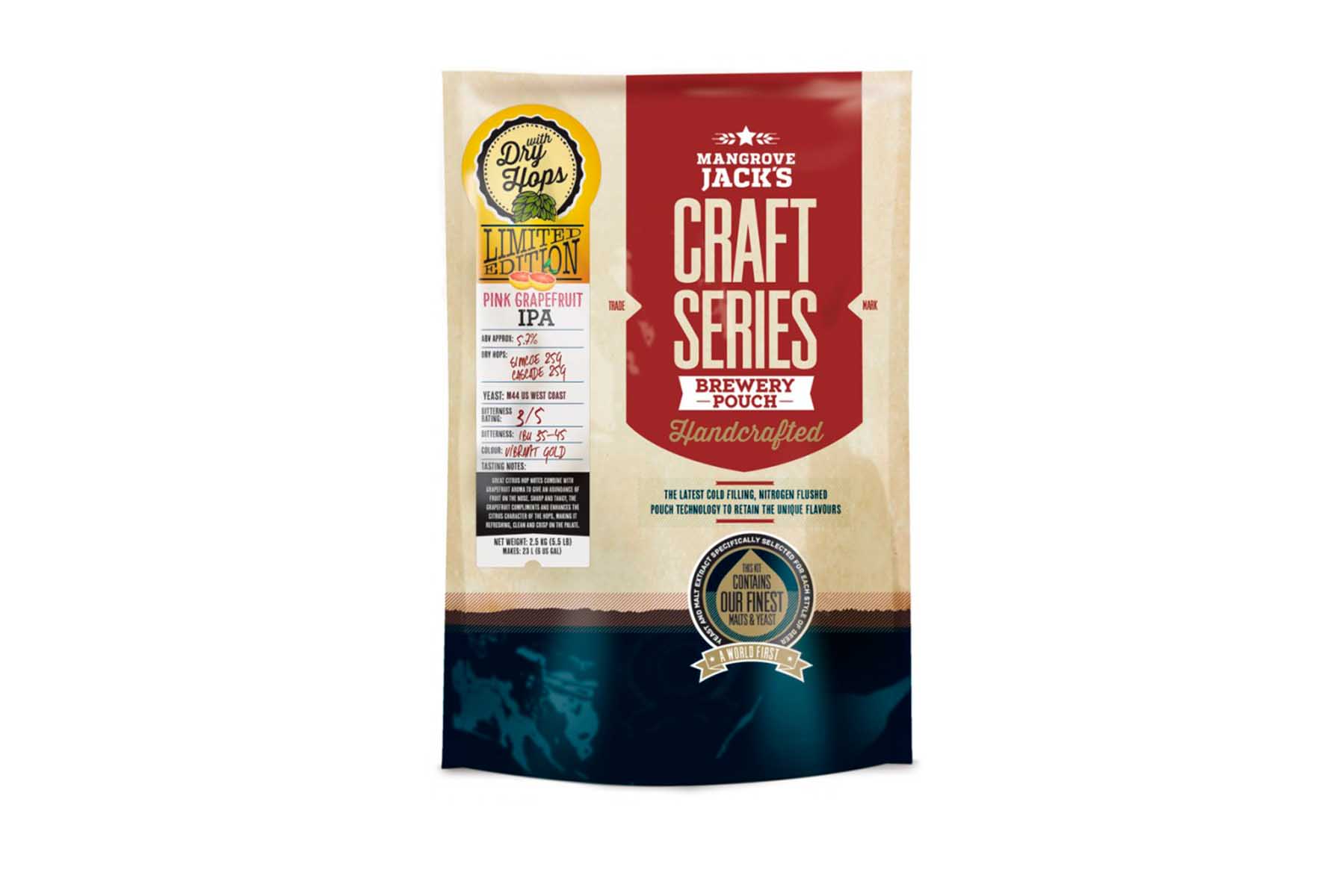 Купить Mangrove Jack's Craft Series Pink Grapefruit IPA 2,5 кг в Воронеже