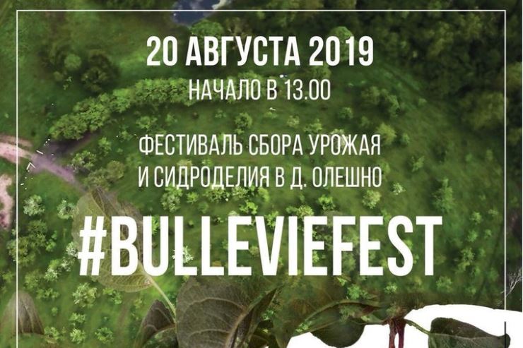 Фестиваль сбора урожая и сидроделия BULLEVIE FEST (Ленинградская область) 20.08.2019